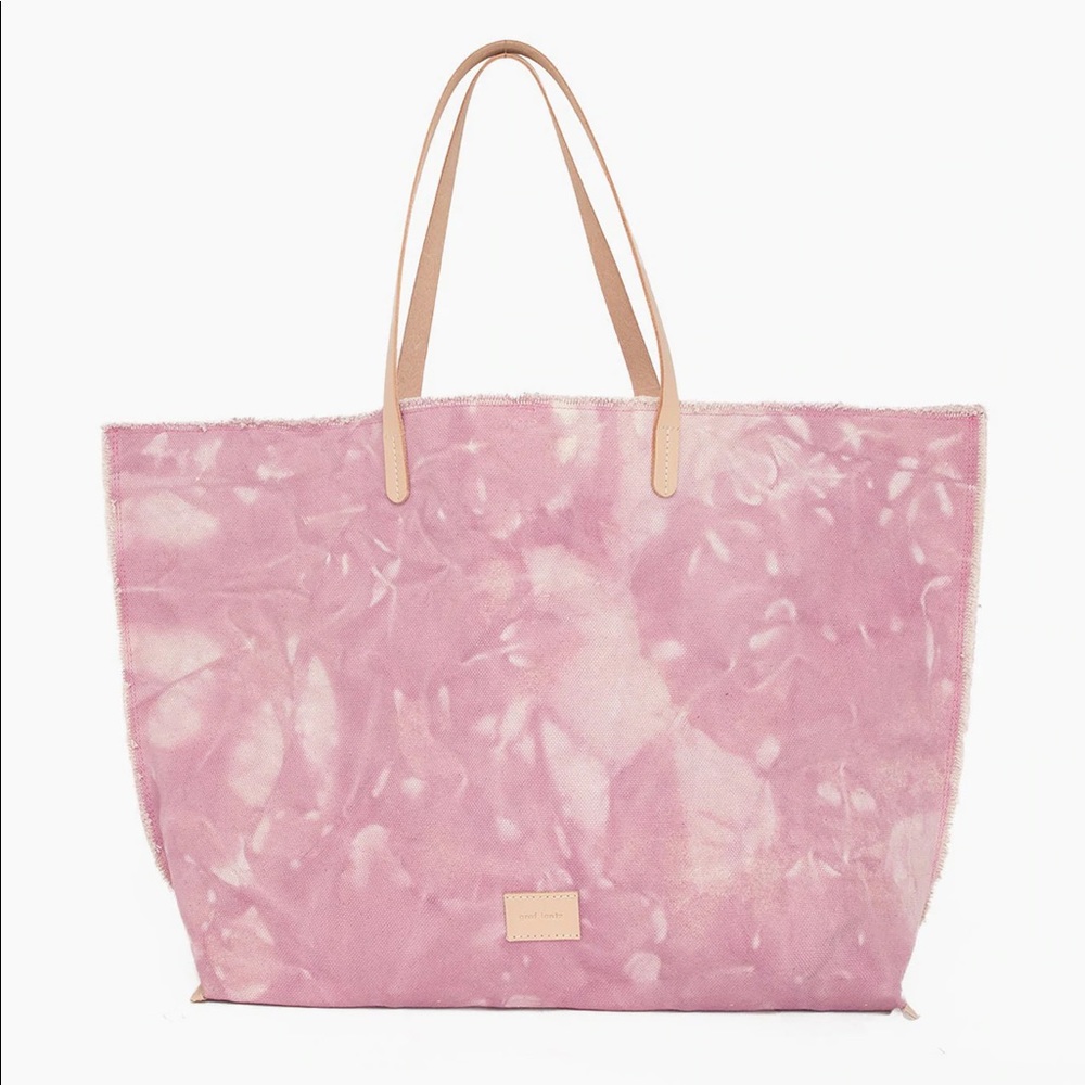 [graf lantz] Hana Tie Dye Canvas Boat Bag • Serenity / Natural